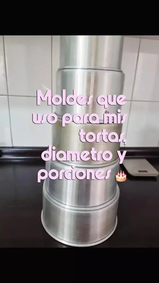 Los moldes que usamos en PopiClub: diámetros y porciones para elegir tu torta.