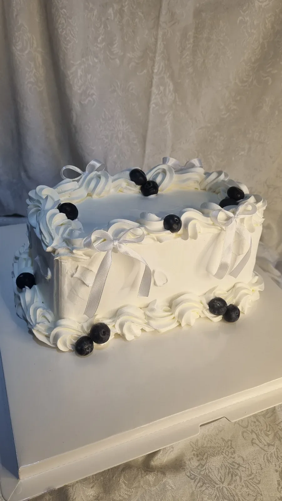 Torta rectangular para matrimonio — torta personalizada